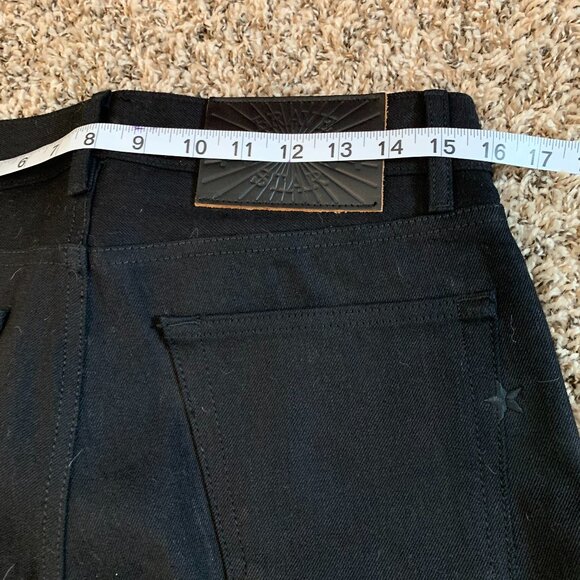 Brave Star Strongman Black on Black Selvage 30X30 NWOT - Picture 3 of 7